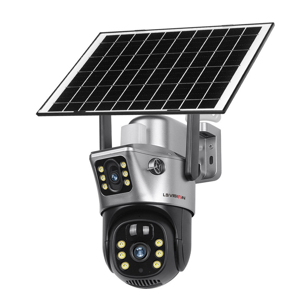 Cámara Solar SENTINEL con Doble Lente 4K y WiFi 360°
