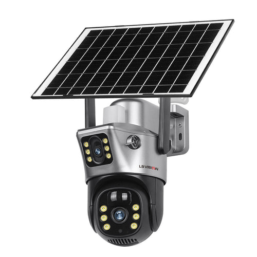 Cámara Solar SENTINEL con Doble Lente 4K y WiFi 360°