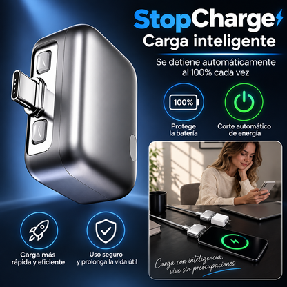 Cargador inteligente con desconexión automática al 100 %