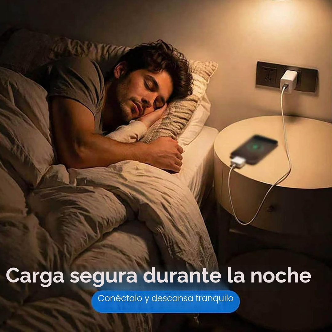 Cargador inteligente con desconexión automática al 100 %